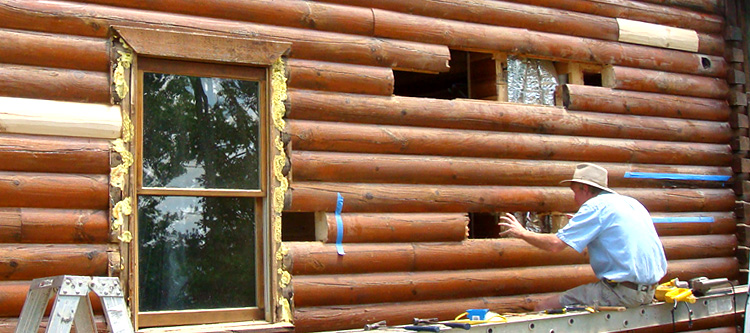 Log Home Repair Rockbridge County, Virginia