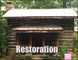 Historic Log Cabin Restoration  Lexington, Virginia